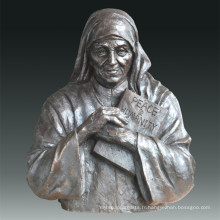 Grande statue Statue Madre Teresa Bronze Sculpture Tpls-076